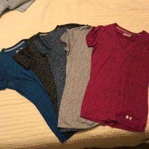 Under Armour V Neck Tees- Bundle of 5